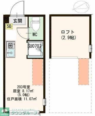 ハーモニーテラス西荻南の物件間取画像